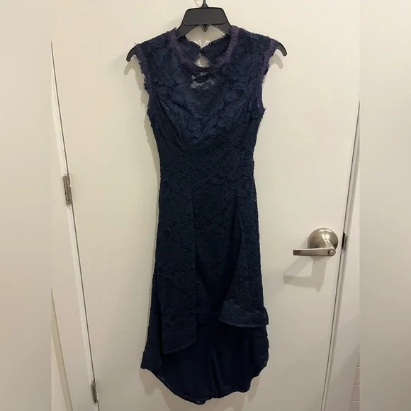Betsy & Adam | Dresses | Betsy And Adam High Low Lace Open Back Dress 2 |  Poshmark